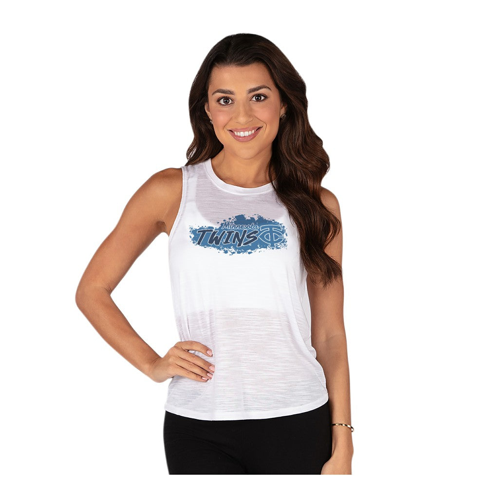 Minnesota Twins Concepts Sport Women's Infuse Slub Tank Top - White Tanks