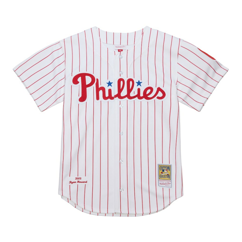 Ryan Howard Philadelphia Phillies Mitchell & Ness Cooperstown Collection Authentic Jersey – White Jerseys