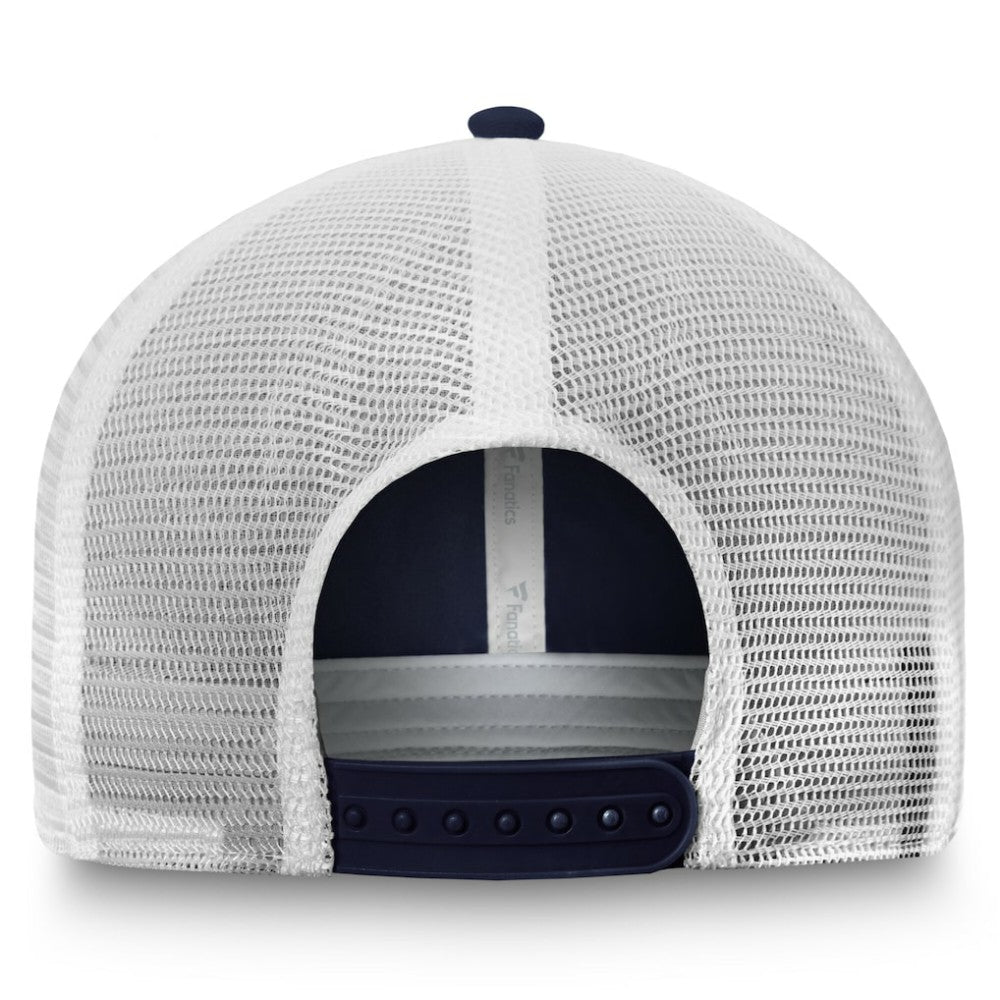 NHL New York Rangers Fanatics Core Primary Logo Trucker Adjustable Hat - Blue/White
