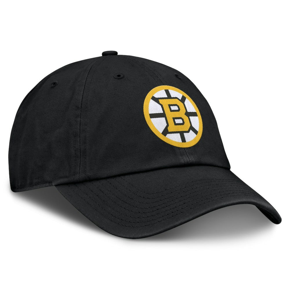 NHL Boston Bruins Fanatics Primary Logo Adjustable Hat - Black