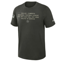 Dallas Cowboys 2025 Salute to Service Sideline Slub Dri-FIT T-Shirt Forest Green