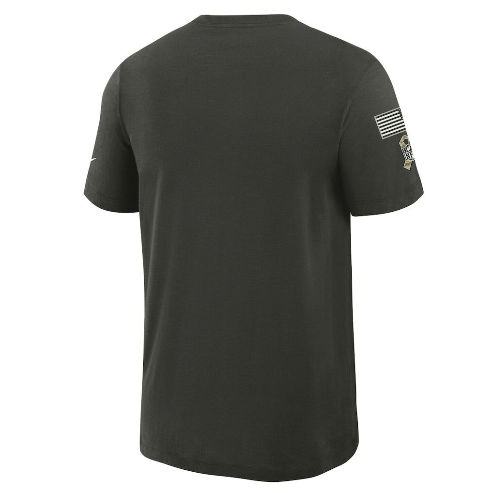 Dallas Cowboys 2025 Salute to Service Sideline Slub Dri-FIT T-Shirt Forest Green