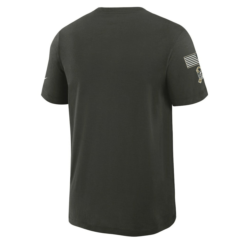 Dallas Cowboys 2025 Salute to Service Sideline Slub Dri-FIT T-Shirt Forest Green