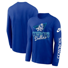 Dallas Cowboys Rewind Long Sleeve T-Shirt Royal