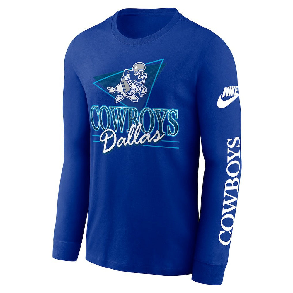 Dallas Cowboys Rewind Long Sleeve T-Shirt Royal