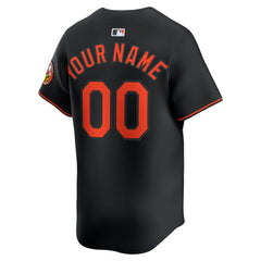 Baltimore Orioles Nike Alternate Limited Custom Jersey - Black Jerseys