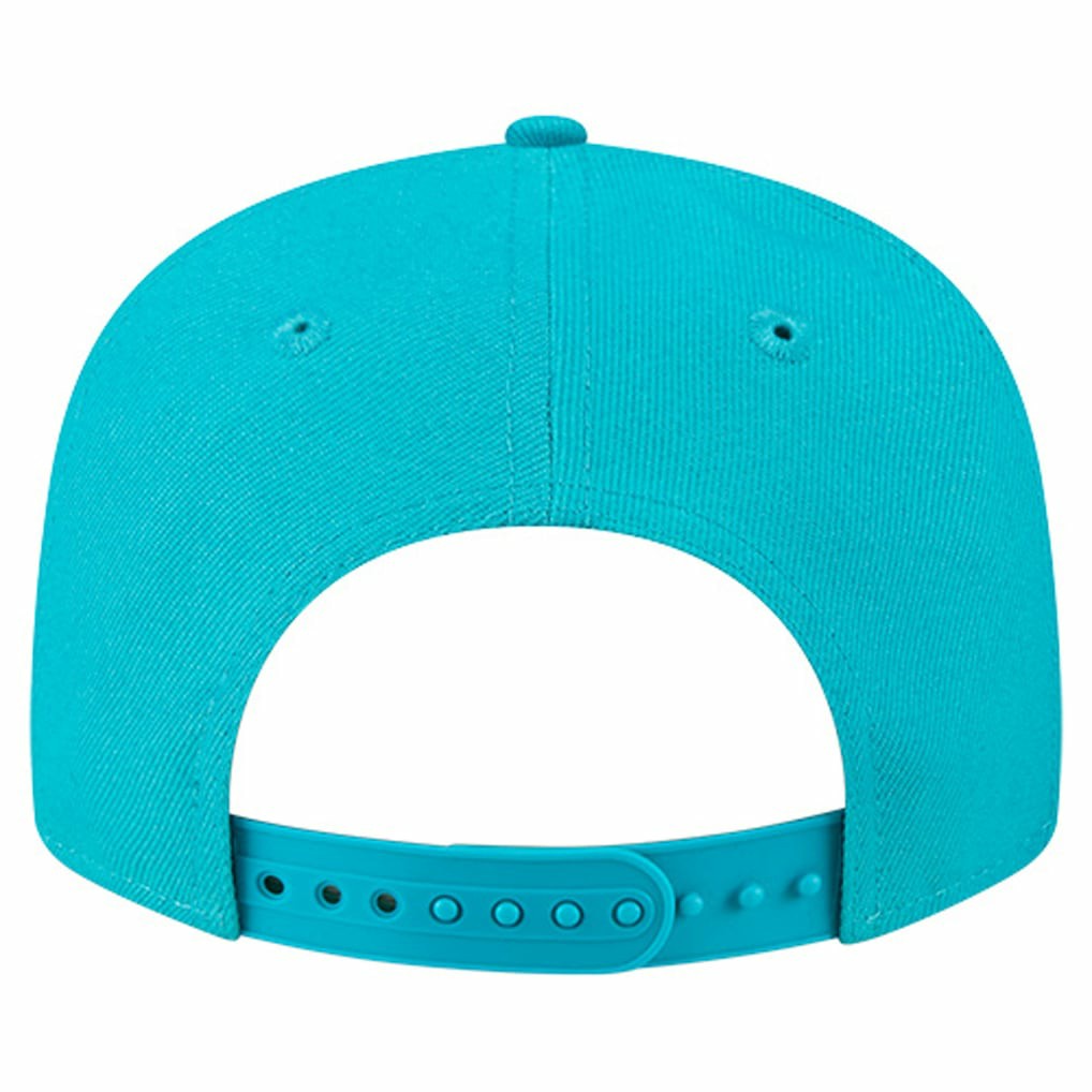 Miami Dolphins New Era Youth Main Script 9FIFTY Snapback Hat Aqua