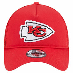Kansas City Chiefs New Era Preschool Main A-Frame 9FORTY Adjustable Hat Red