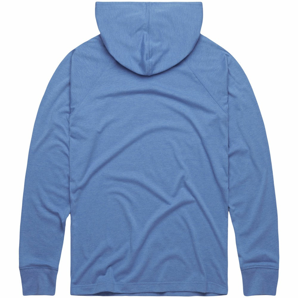 Milwaukee Brewers Homage Lightweight Raglan Tri-Blend Pullover Hoodie - Powder Blue Hoodies