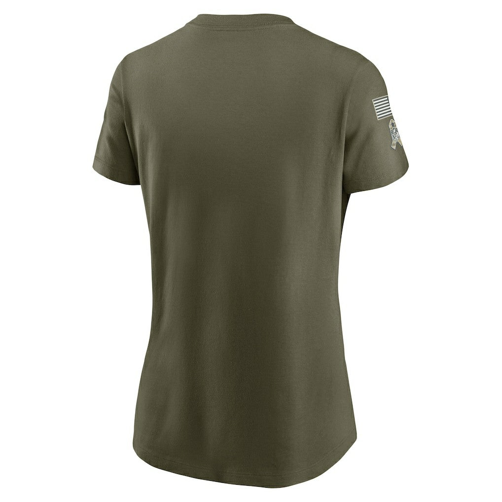 Cincinnati Bengals Women's 2025 Salute to Service Sideline T-Shirt Olive