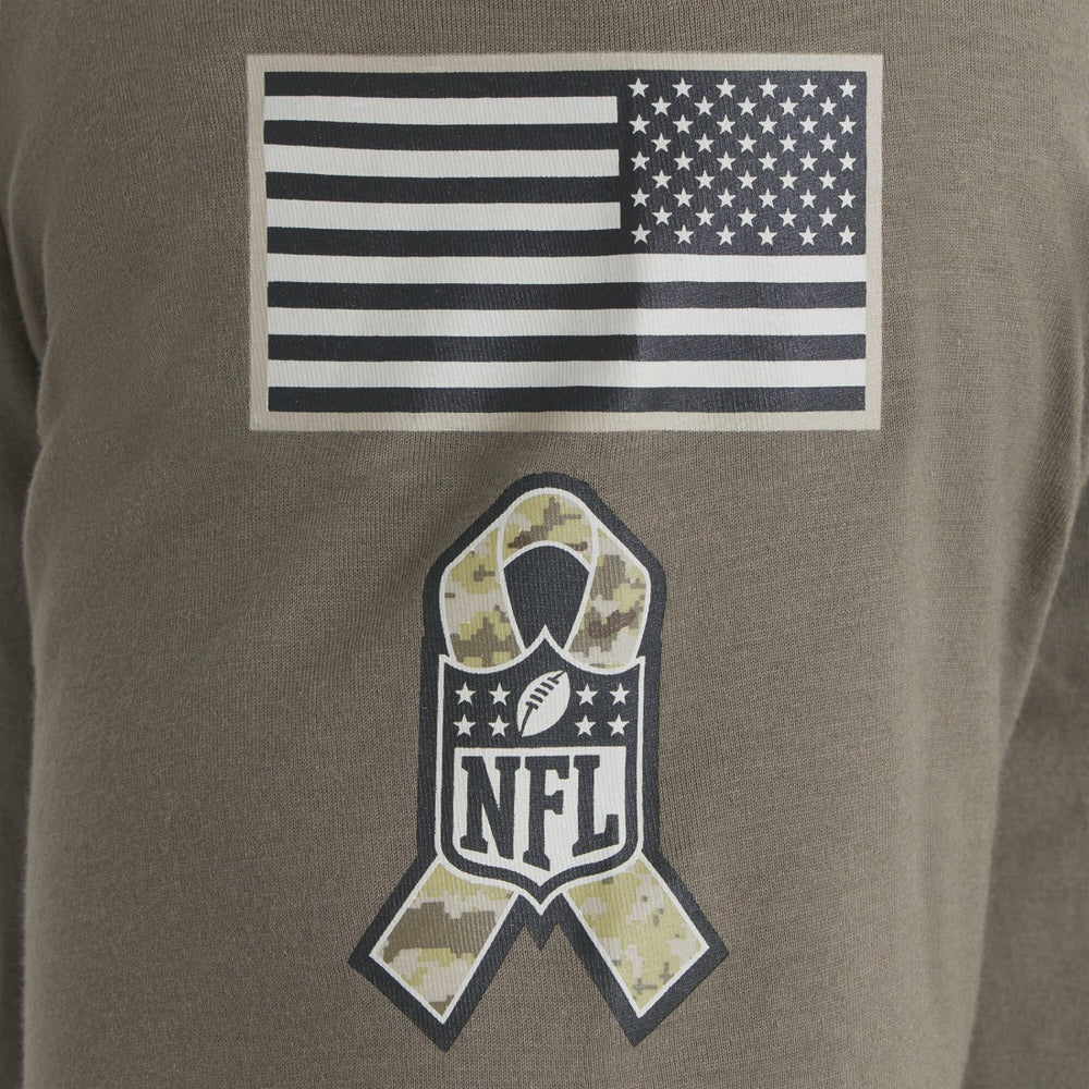 Detroit Lions Women's 2025 Salute to Service Sideline T-Shirt Olive