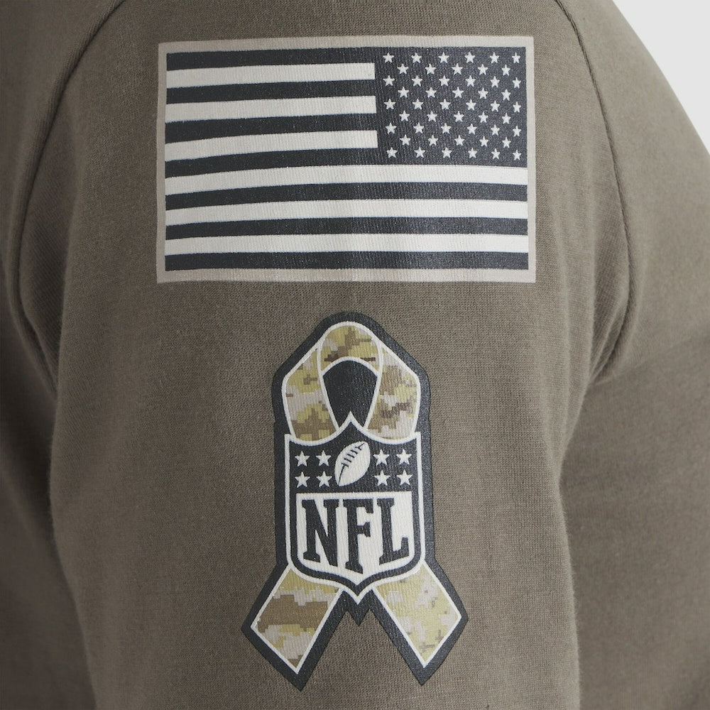 Baltimore Ravens Women's 2025 Salute to Service Sideline T-Shirt Olive