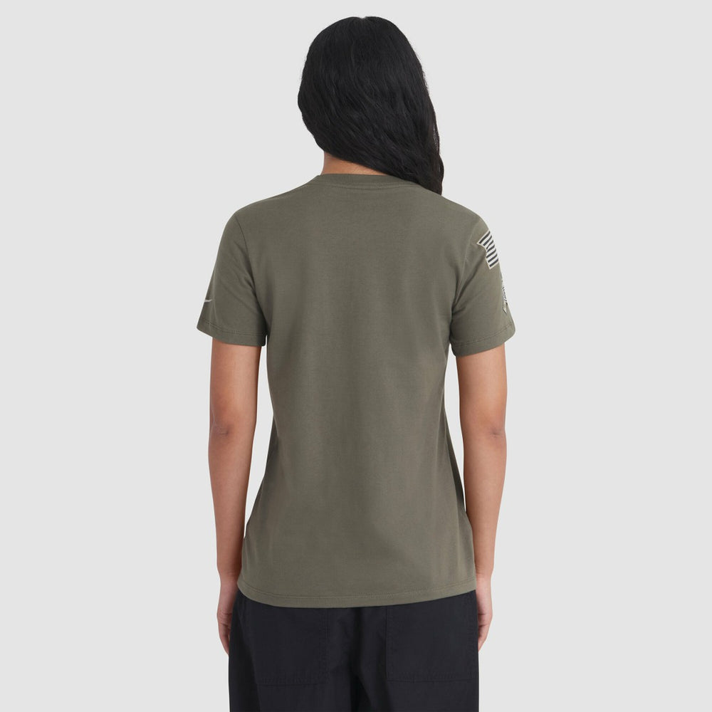 Green Bay Packers Women's 2025 Salute to Service Sideline T-Shirt Olive