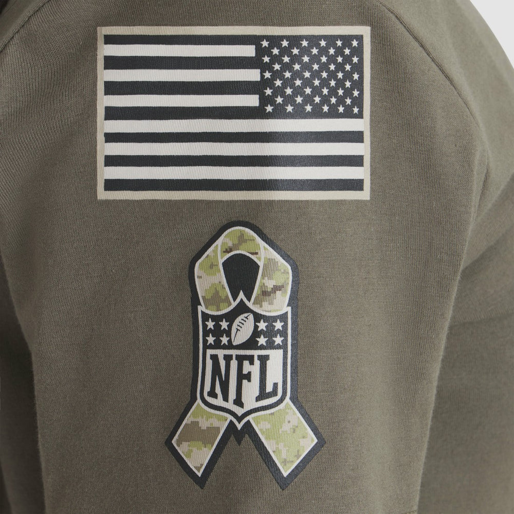 Green Bay Packers Women's 2025 Salute to Service Sideline T-Shirt Olive