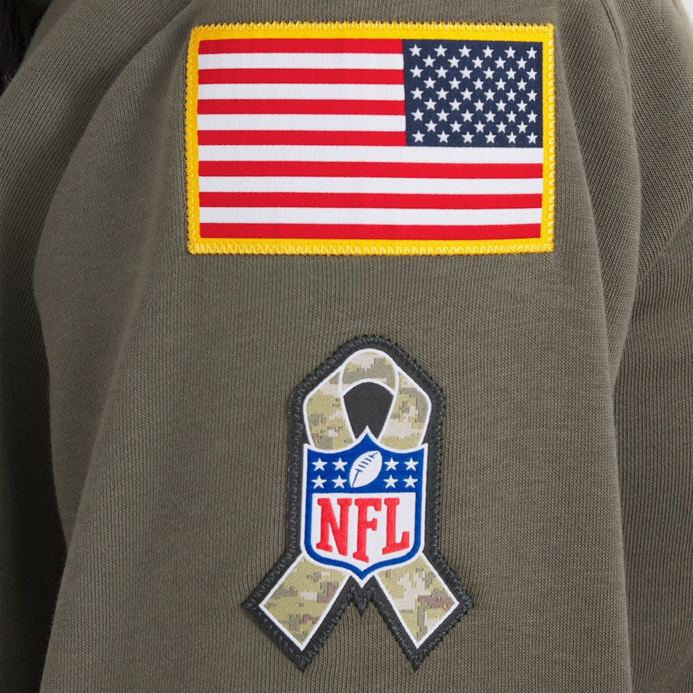 Arizona Cardinals Women's 2025 Salute to Service Sideline Standard Issue Dri-FIT Hoodie Olive
