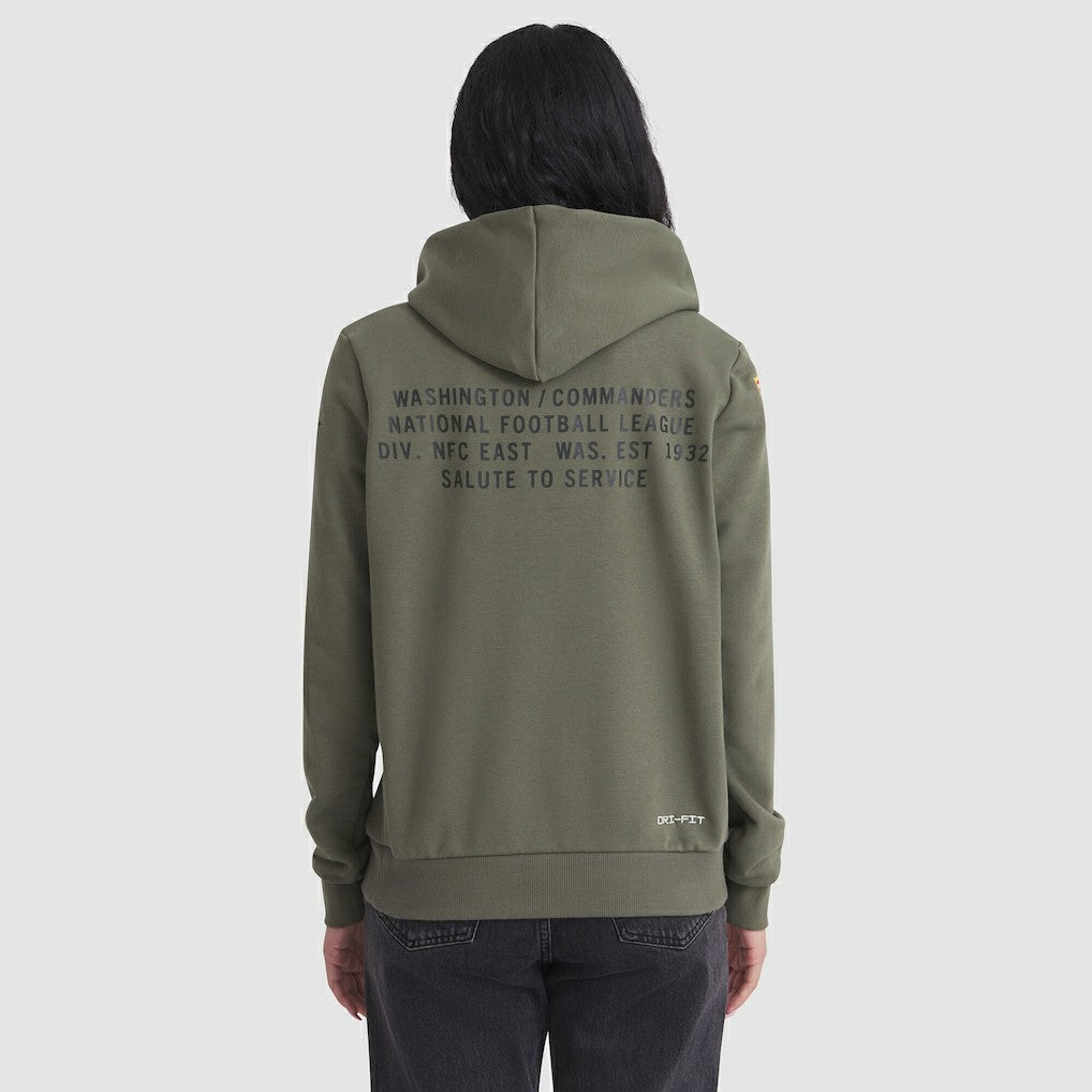 Washington Commanders Women's 2025 Salute to Service Sideline Standard Issue Dri-FIT Hoodie Olive