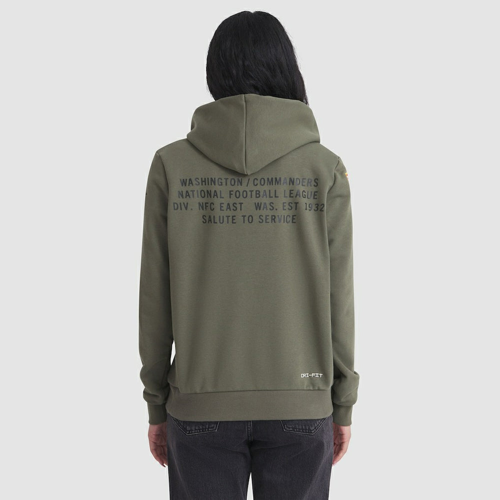Washington Commanders Women's 2025 Salute to Service Sideline Standard Issue Dri-FIT Hoodie Olive