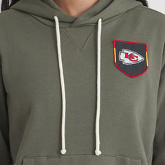 Kansas City Chiefs Women's 2025 Salute to Service Sideline Standard Issue Dri-FIT Hoodie Olive