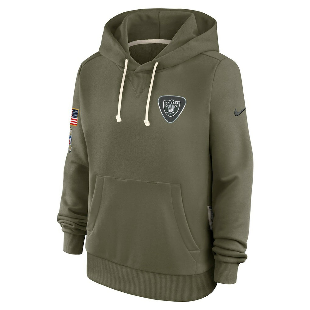 Las Vegas Raiders Women's 2025 Salute to Service Sideline Standard Issue Dri-FIT Hoodie Olive