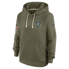 Las Vegas Raiders Women's 2025 Salute to Service Sideline Standard Issue Dri-FIT Hoodie Olive