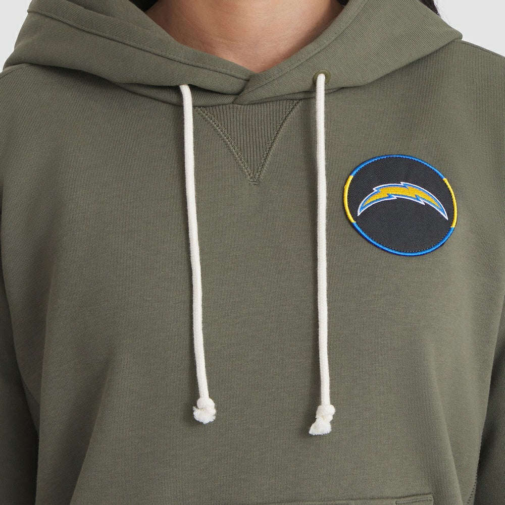 Los Angeles Chargers Women's 2025 Salute to Service Sideline Standard Issue Dri-FIT Hoodie Olive