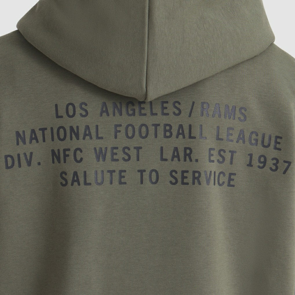 Los Angeles Rams Women's 2025 Salute to Service Sideline Standard Issue Dri-FIT Hoodie Olive