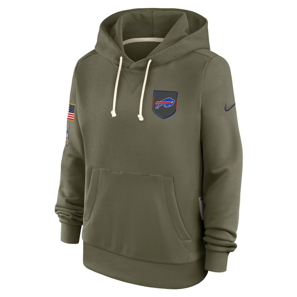 Buffalo Bills Women's 2025 Salute to Service Sideline Standard Issue Dri-FIT Hoodie Olive