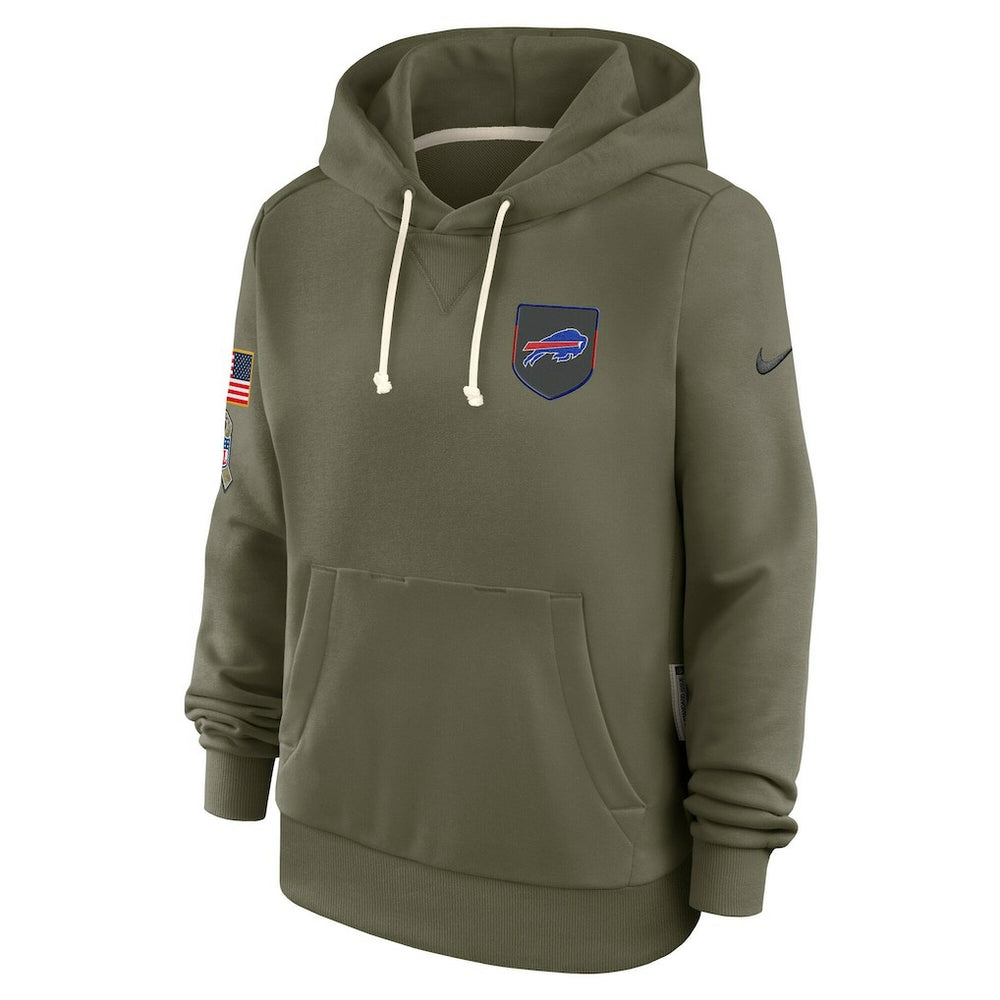 Buffalo Bills Women's 2025 Salute to Service Sideline Standard Issue Dri-FIT Hoodie Olive