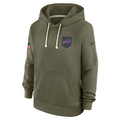 Buffalo Bills Women's 2025 Salute to Service Sideline Standard Issue Dri-FIT Hoodie Olive