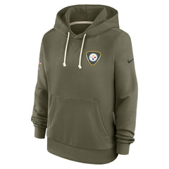 Pittsburgh Steelers Women's 2025 Salute to Service Sideline Standard Issue Dri-FIT Hoodie Olive