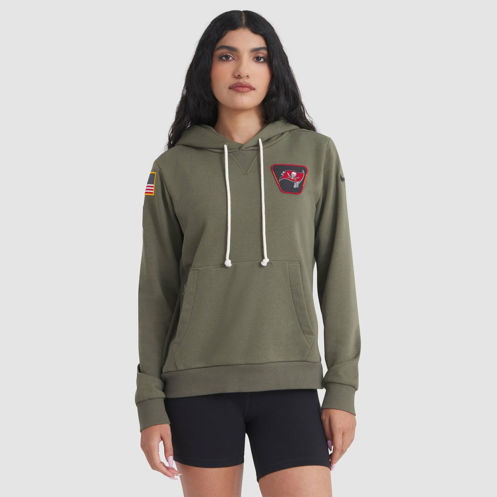 Tampa Bay Buccaneers Women's 2025 Salute to Service Sideline Standard Issue Dri-FIT Hoodie Olive