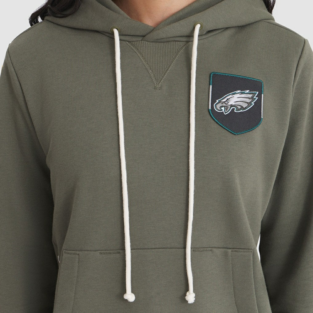 Philadelphia Eagles Women's 2025 Salute to Service Sideline Standard Issue Dri-FIT Hoodie Olive
