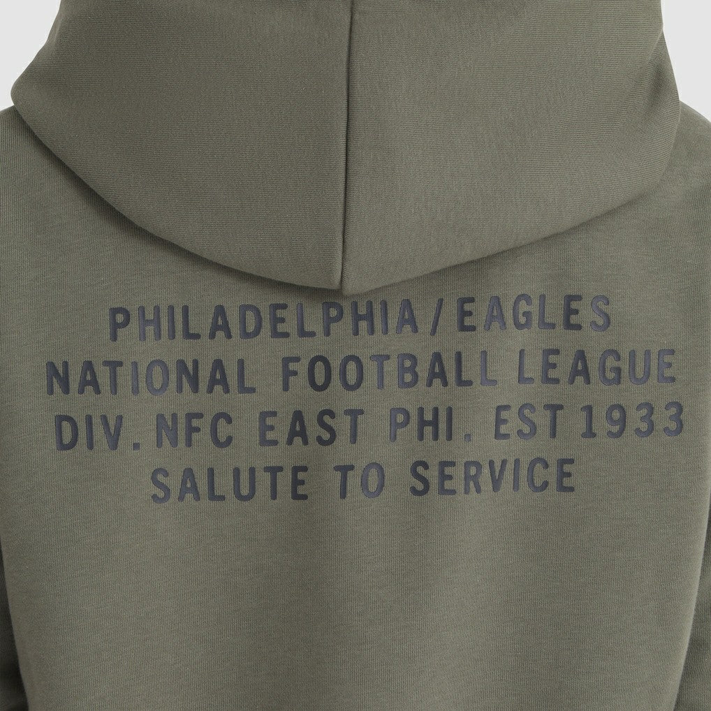 Philadelphia Eagles Women's 2025 Salute to Service Sideline Standard Issue Dri-FIT Hoodie Olive
