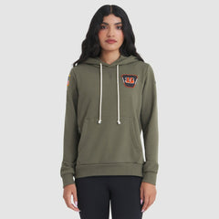 Cincinnati Bengals Women's 2025 Salute to Service Sideline Standard Issue Dri-FIT Hoodie Olive