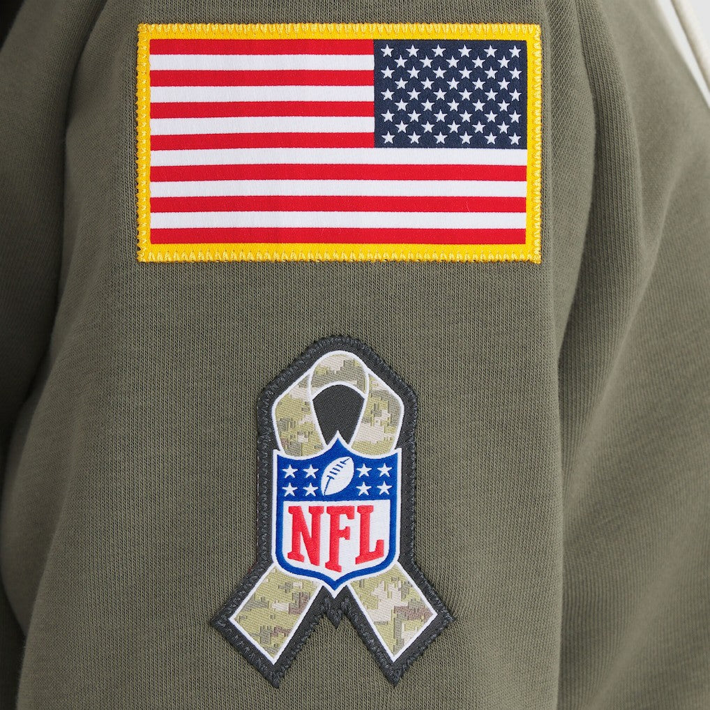 Cincinnati Bengals Women's 2025 Salute to Service Sideline Standard Issue Dri-FIT Hoodie Olive