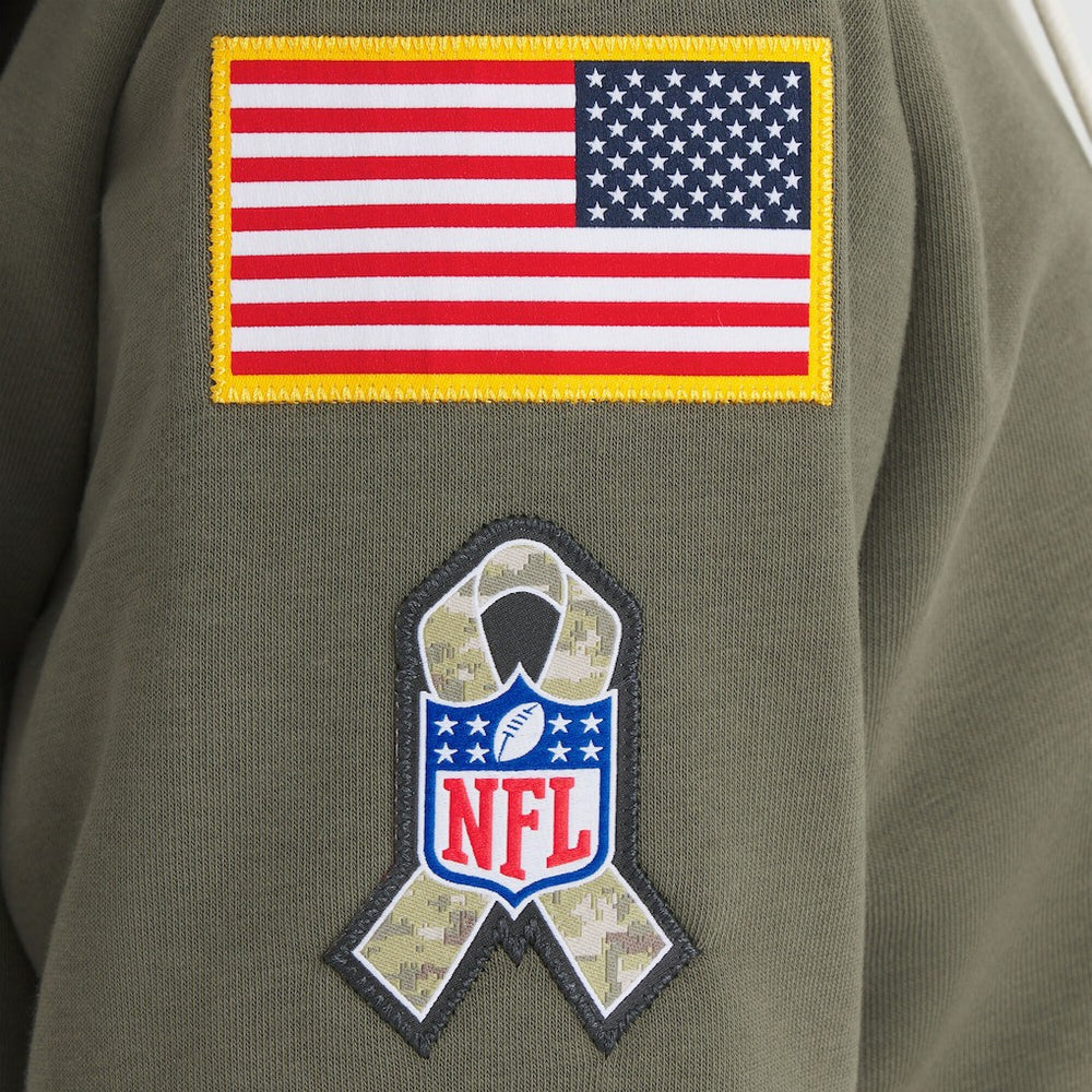 Cincinnati Bengals Women's 2025 Salute to Service Sideline Standard Issue Dri-FIT Hoodie Olive