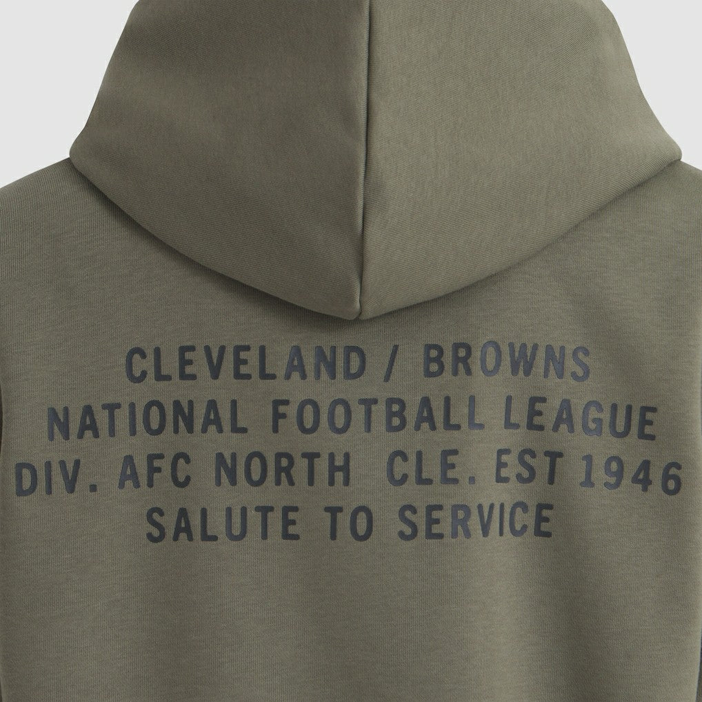 Cleveland Browns Women's 2025 Salute to Service Sideline Standard Issue Dri-FIT Hoodie Olive