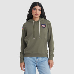 New York Giants Women's 2025 Salute to Service Sideline Standard Issue Dri-FIT Hoodie Olive
