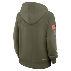 Dallas Cowboys Women's 2025 Salute to Service Sideline Standard Issue Dri-FIT Hoodie Olive
