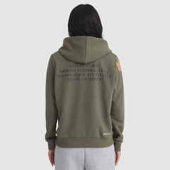 Detroit Lions Women's 2025 Salute to Service Sideline Standard Issue Dri-FIT Hoodie Olive