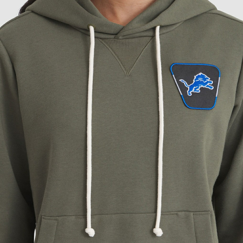 Detroit Lions Women's 2025 Salute to Service Sideline Standard Issue Dri-FIT Hoodie Olive