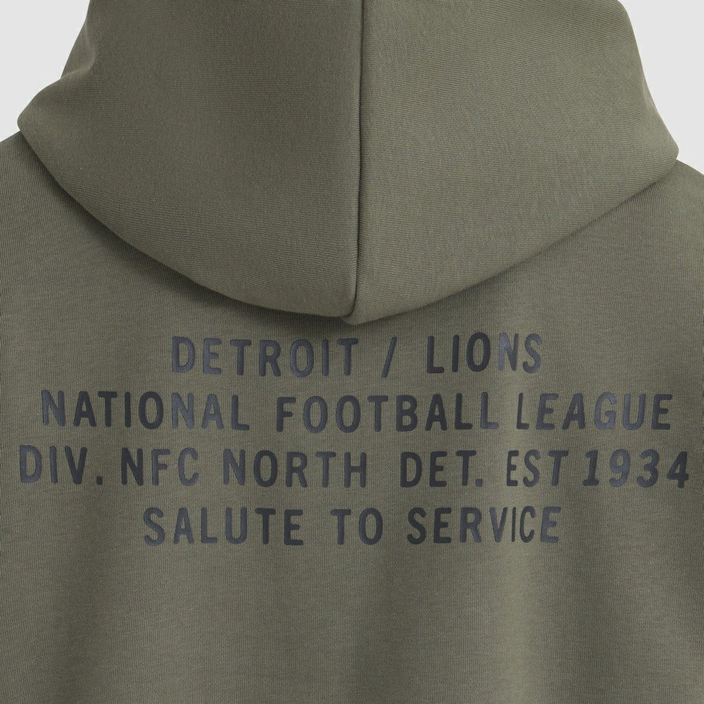 Detroit Lions Women's 2025 Salute to Service Sideline Standard Issue Dri-FIT Hoodie Olive
