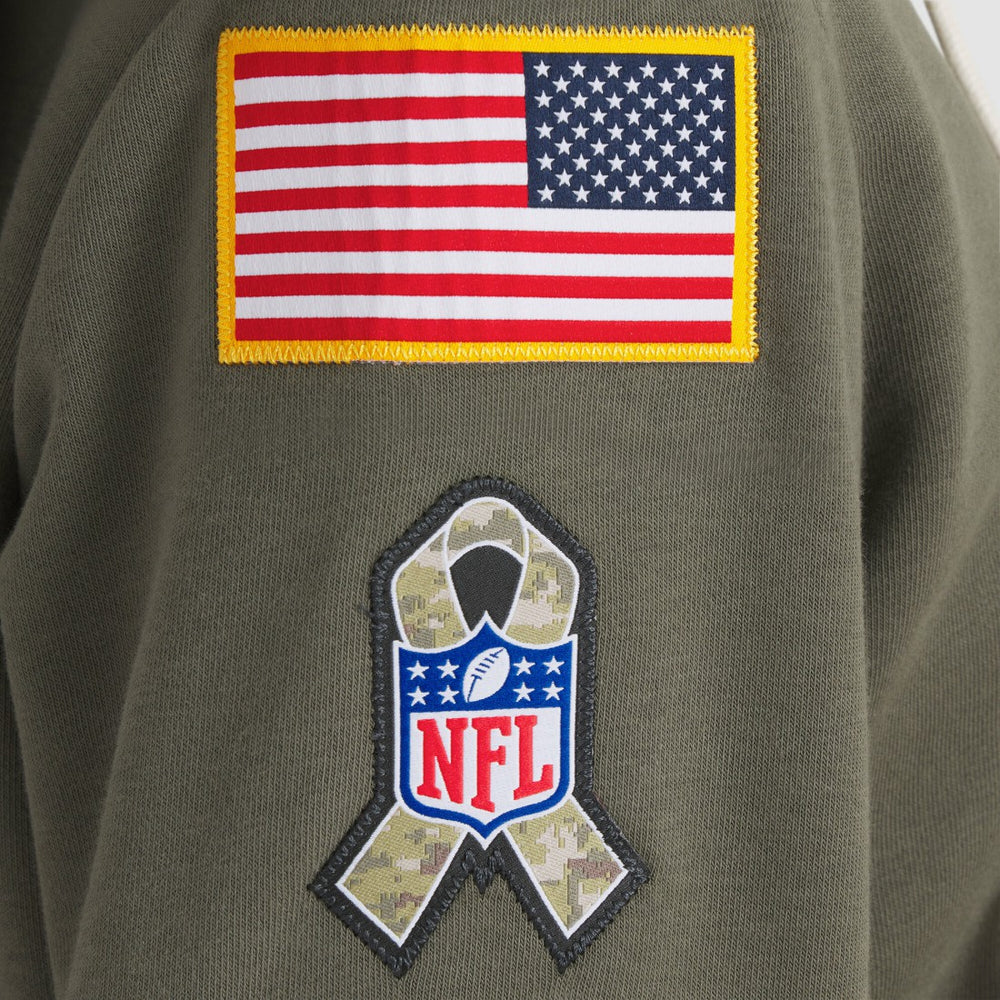 Green Bay Packers Women's 2025 Salute to Service Sideline Standard Issue Dri-FIT Hoodie Olive