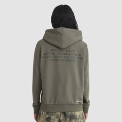 Houston Texans Women's 2025 Salute to Service Sideline Standard Issue Dri-FIT Hoodie Olive