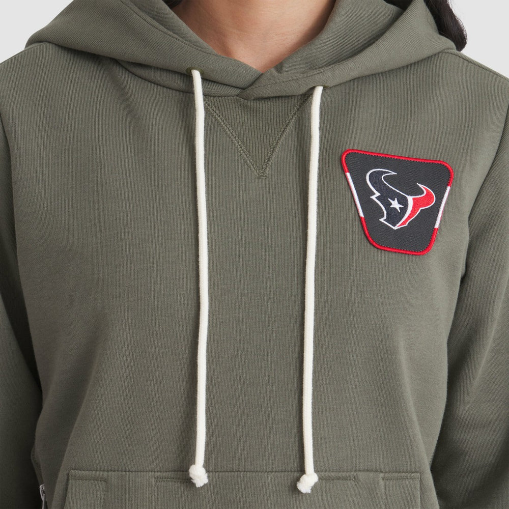 Houston Texans Women's 2025 Salute to Service Sideline Standard Issue Dri-FIT Hoodie Olive
