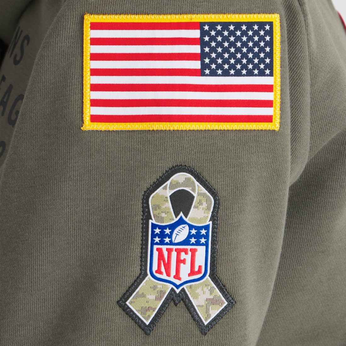 Houston Texans Women's 2025 Salute to Service Sideline Standard Issue Dri-FIT Hoodie Olive