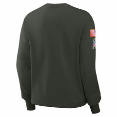 Green Bay Packers Women's 2025 Salute to Service Sideline Dri-FIT Long Sleeve T-Shirt Dark Green