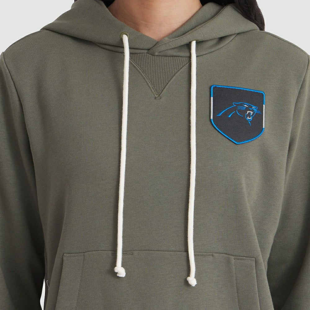 Carolina Panthers Women's 2025 Salute to Service Sideline Standard Issue Dri-FIT Hoodie Olive