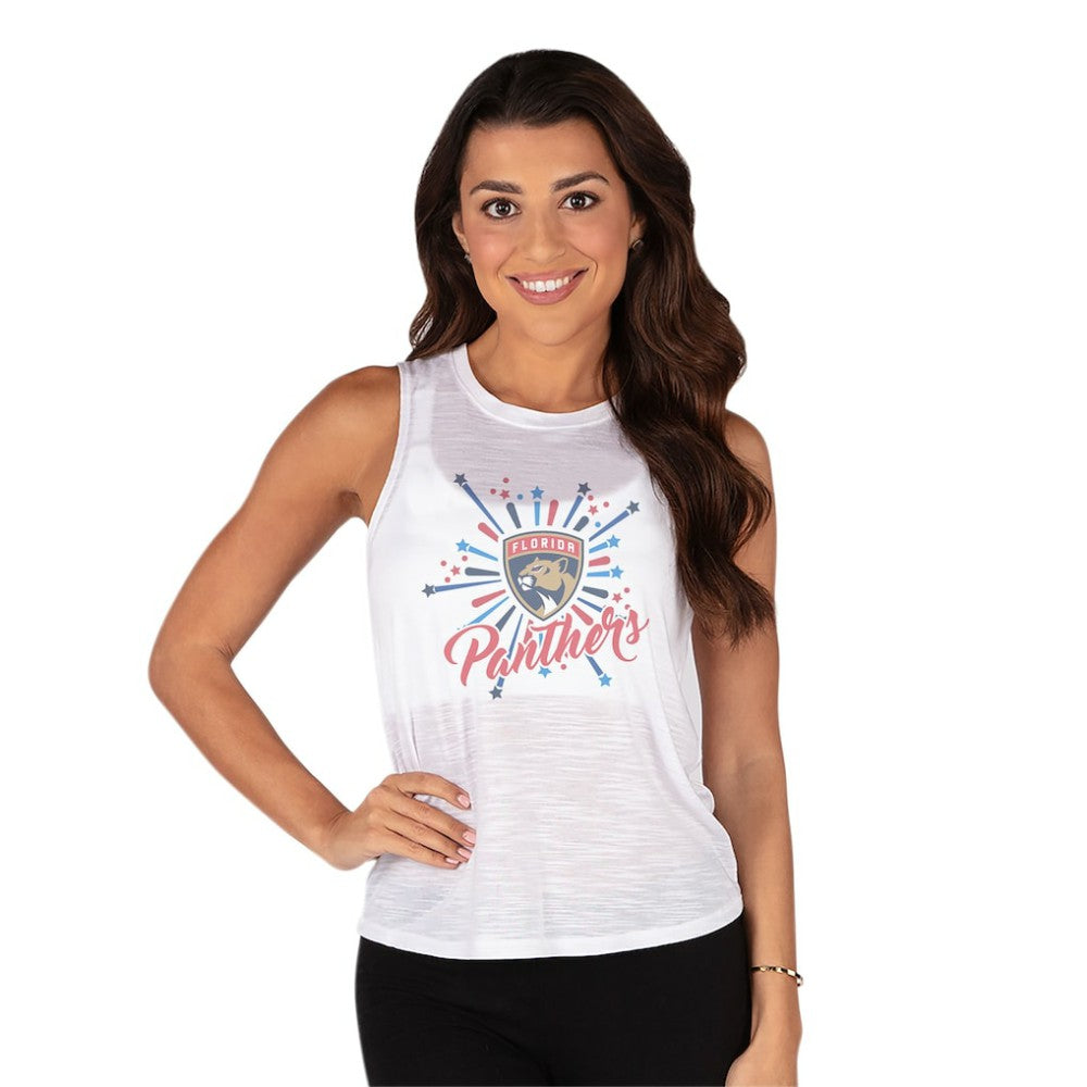 NHL Florida Panthers Concepts Sport Women's Infuse Knit Tank Top - White