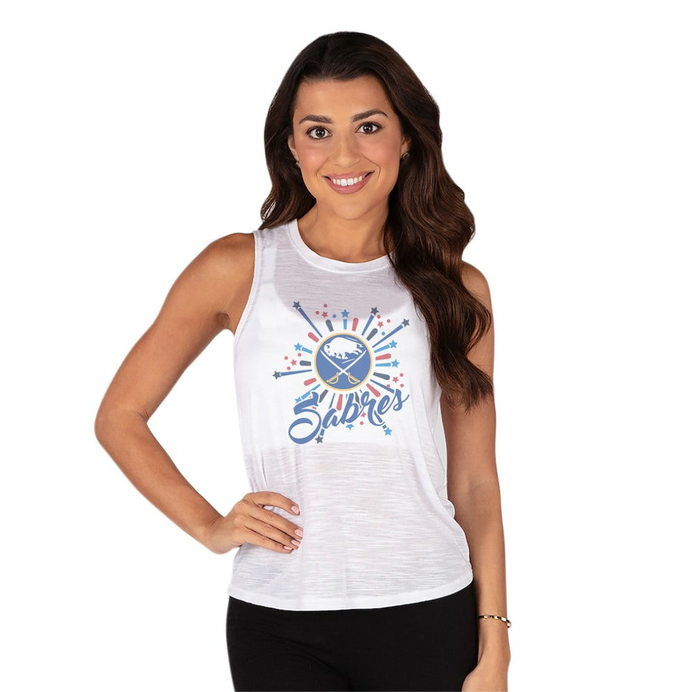 NHL Buffalo Sabres Concepts Sport Women's Infuse Knit Tank Top - White